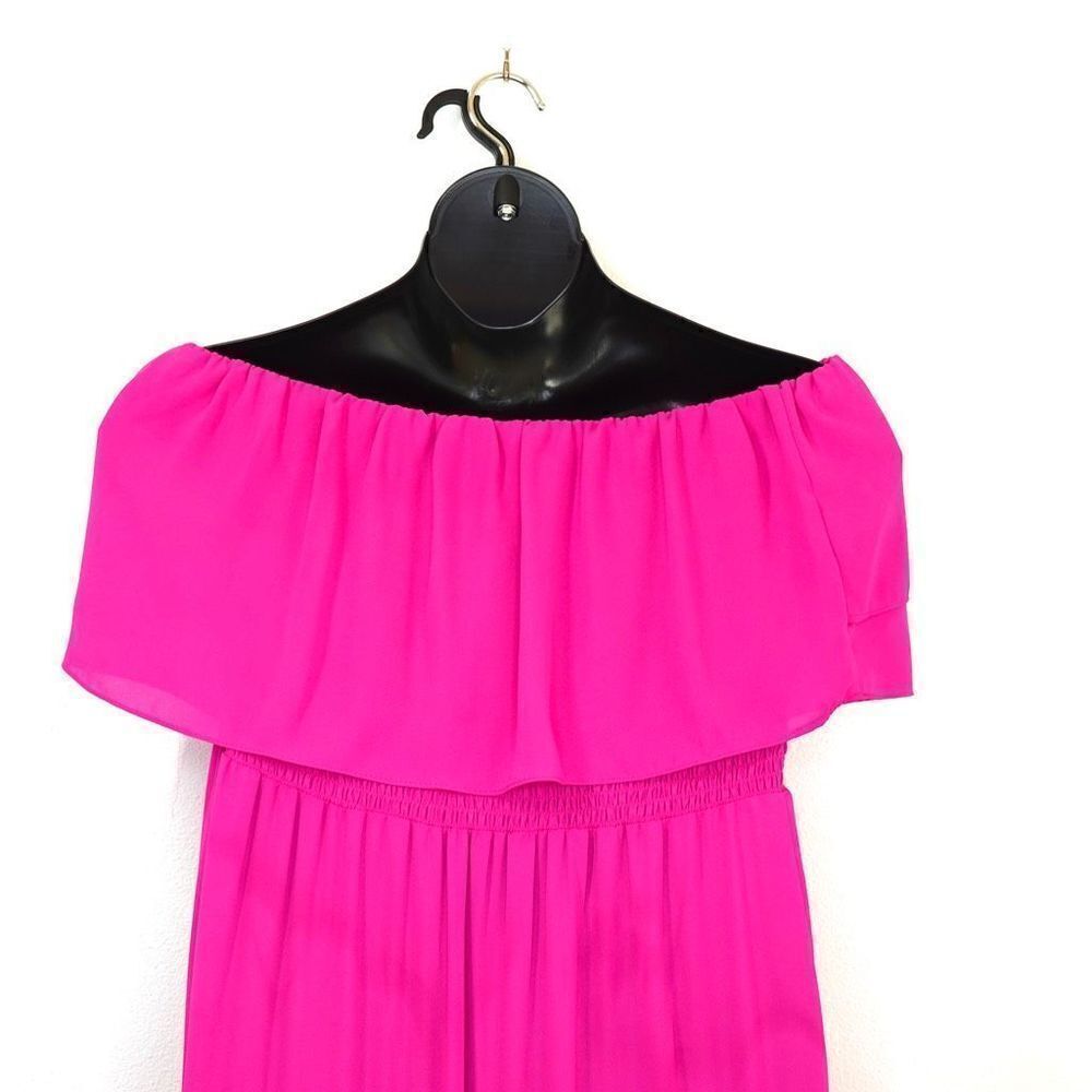 1. State Strapless Ruffled Tiered Dress Pink Size XL NWOT - Picture 12 of 15